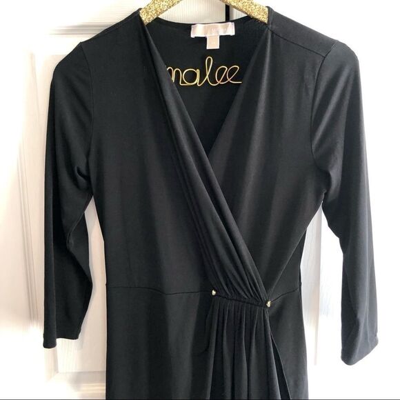 Michael Michael Kors Black 3/4 Wrap Dress - Picture 3 of 7